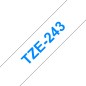 Brother Tape Blue on White 18mm